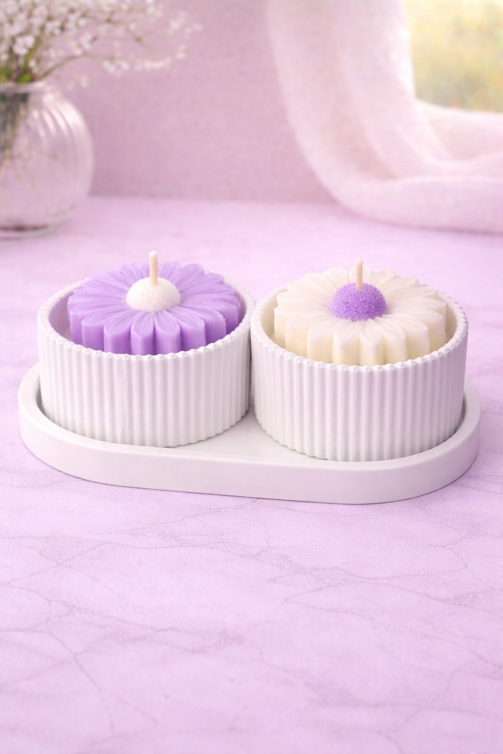 【マルシィ】4点セット‼️（Candle+Memory） Daisy Candle Set – ParAzar Designs