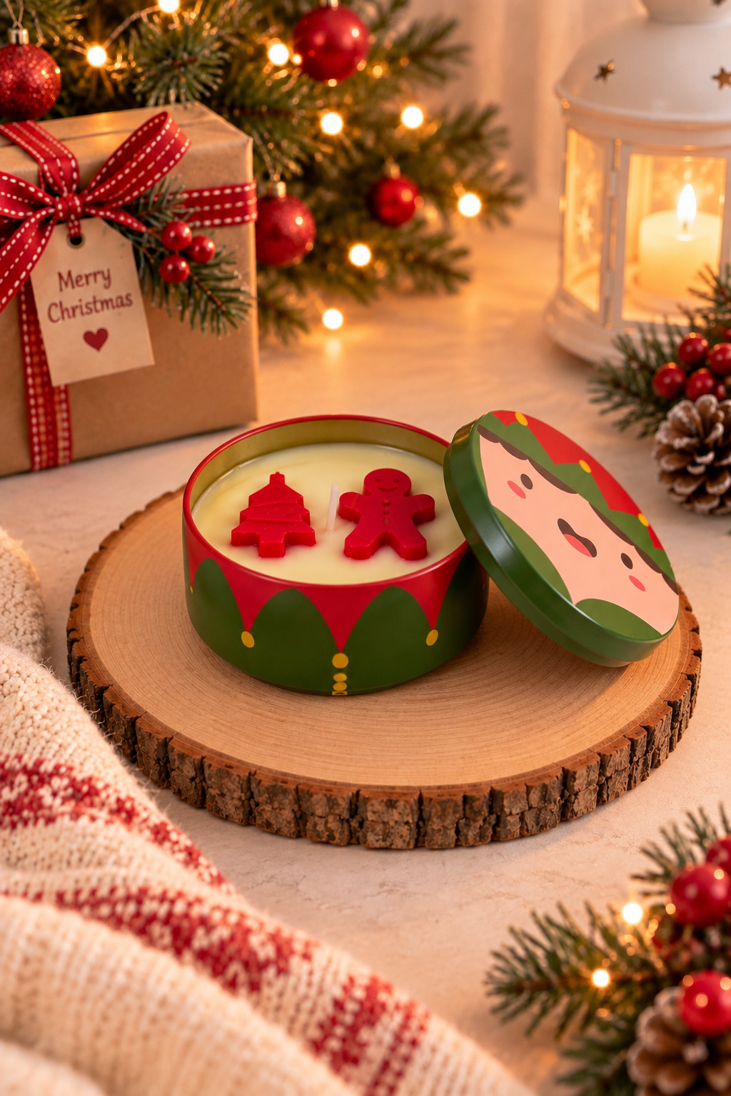 Christmas Elf Candle
