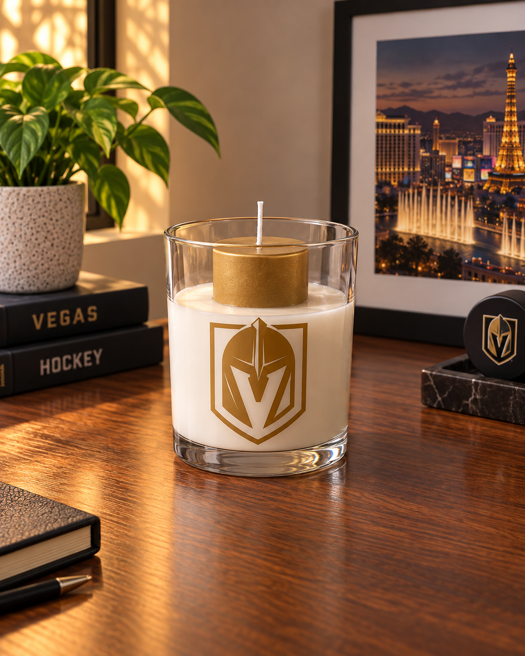 Golden Knights Candle