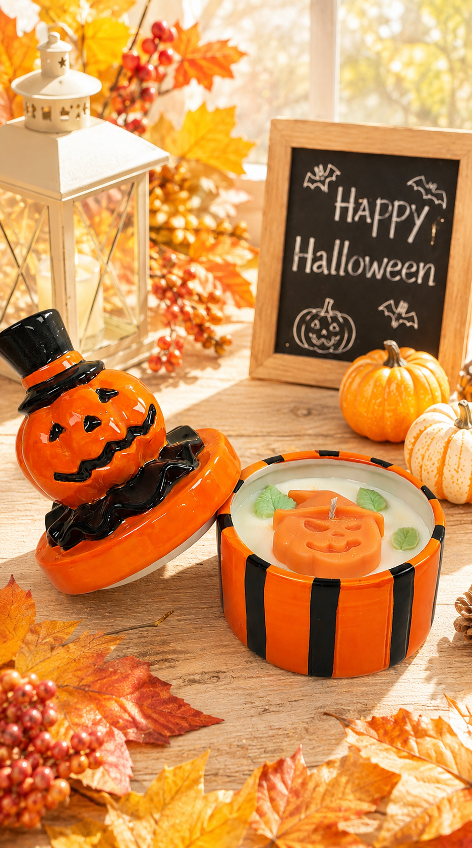 Halloween Pumpkin Candle