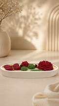 Crimson Bloom Candle