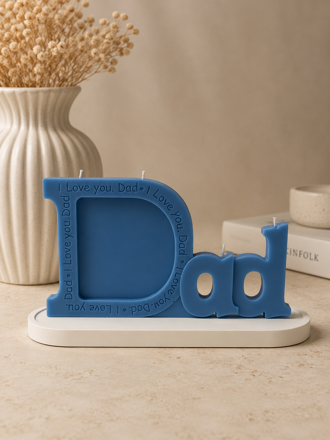 Dad Tray Candle