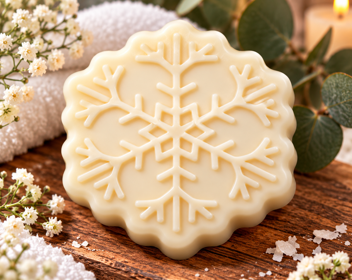 Christmas Snowflake Soap