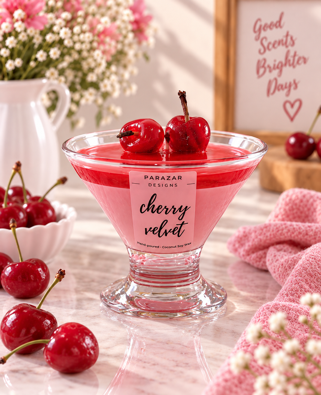 Cherry Velvet Candle