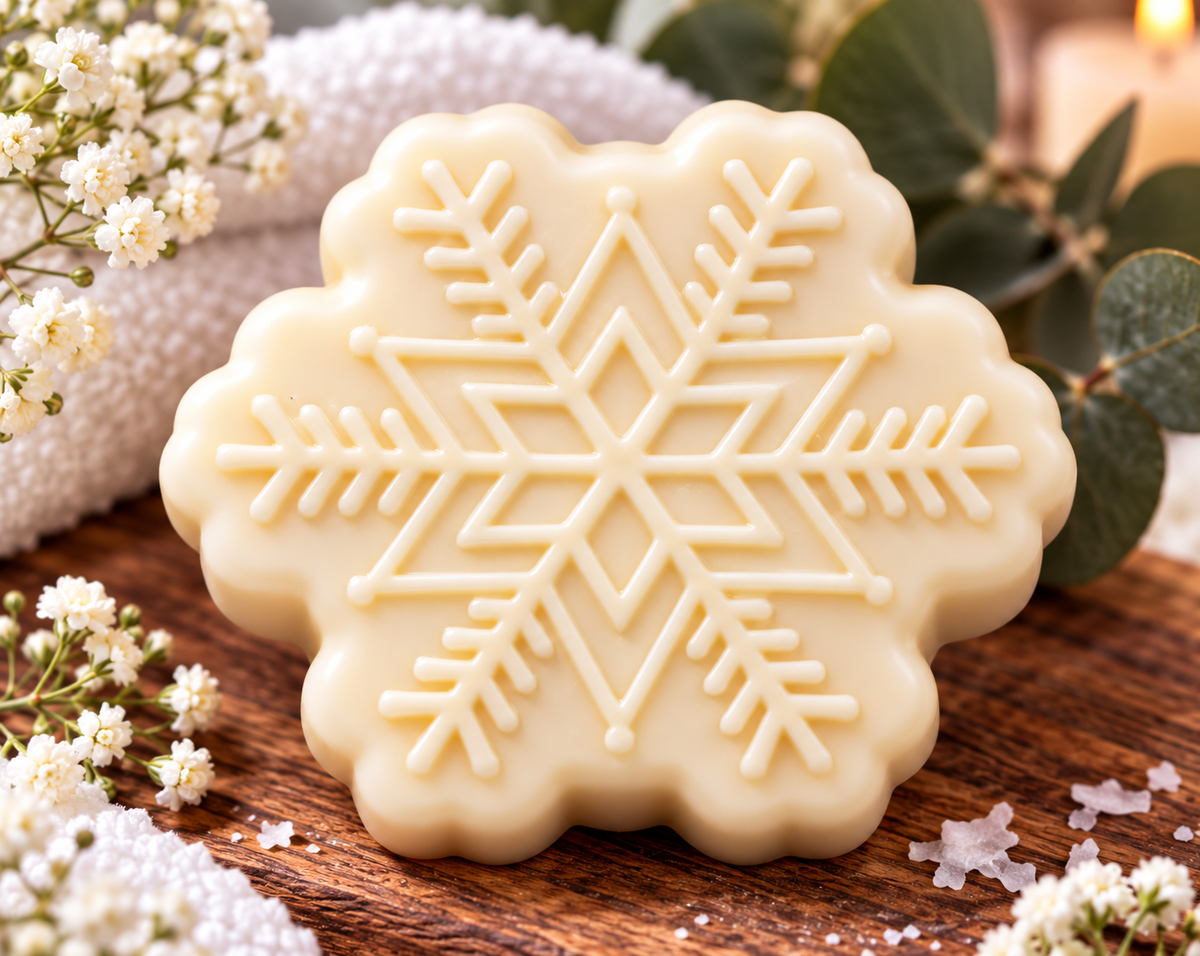 Christmas Snowflake Soap