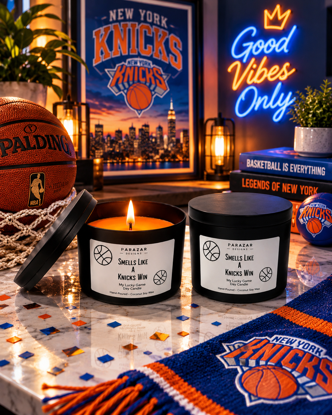 Knicks Win Candle