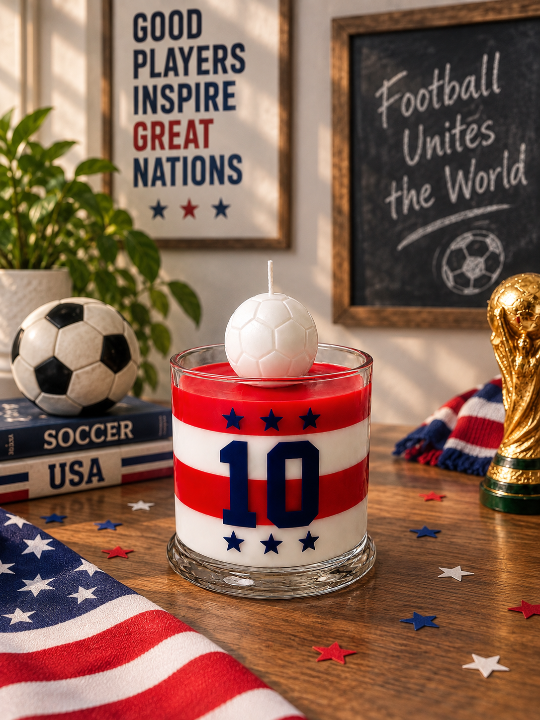 USA Football Candle