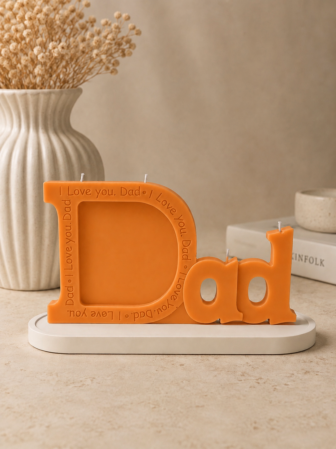 Dad Tray Candle