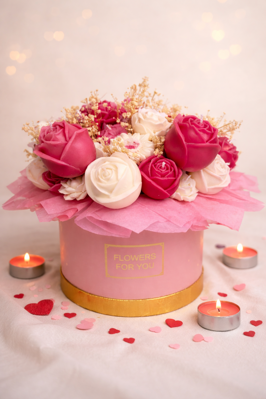 Rose Candle Arrangement
