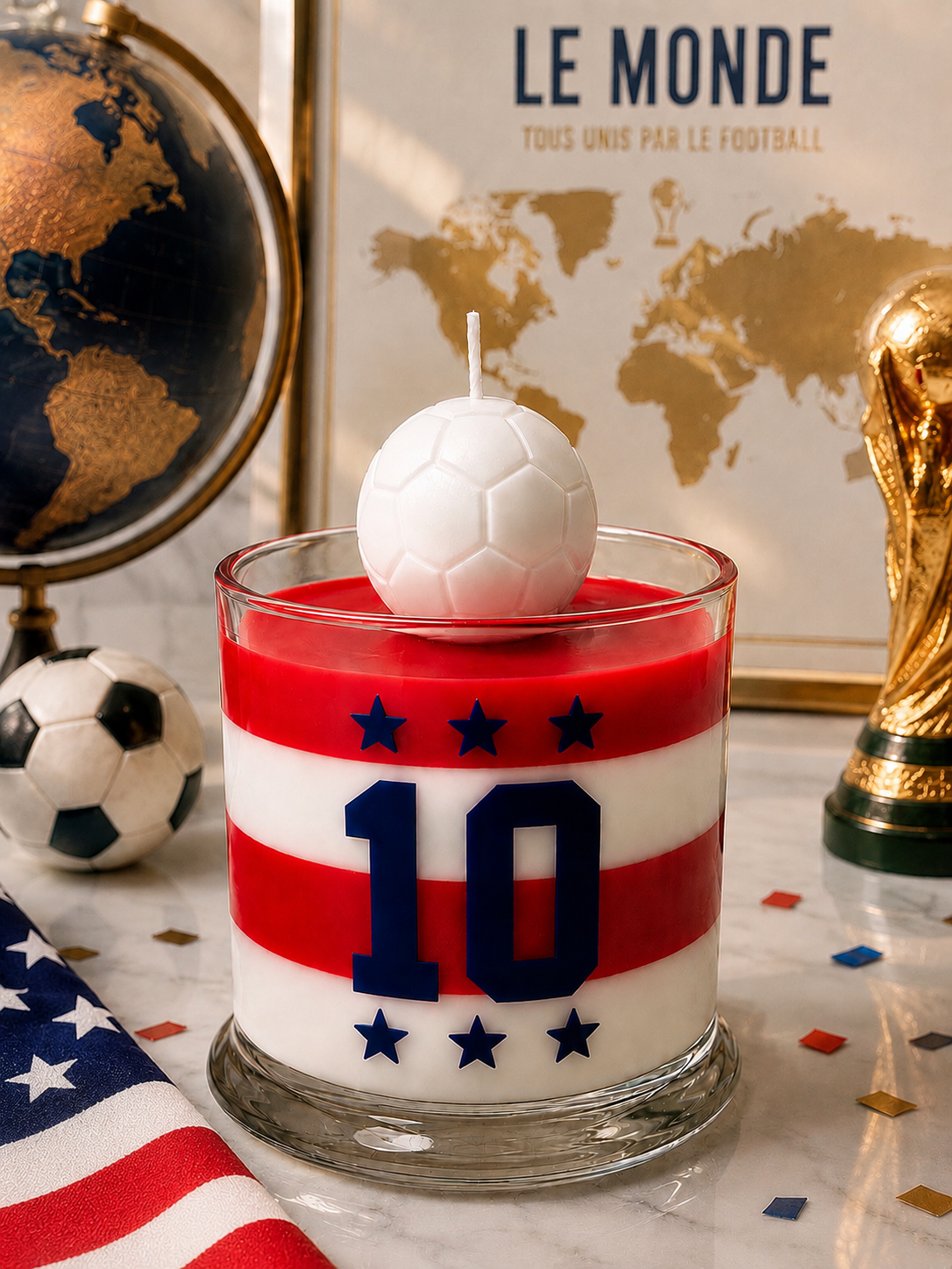USA Football Candle