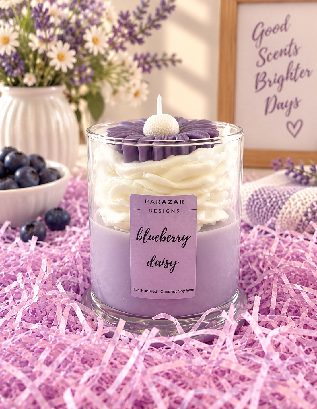 Blueberry Daisy Candle