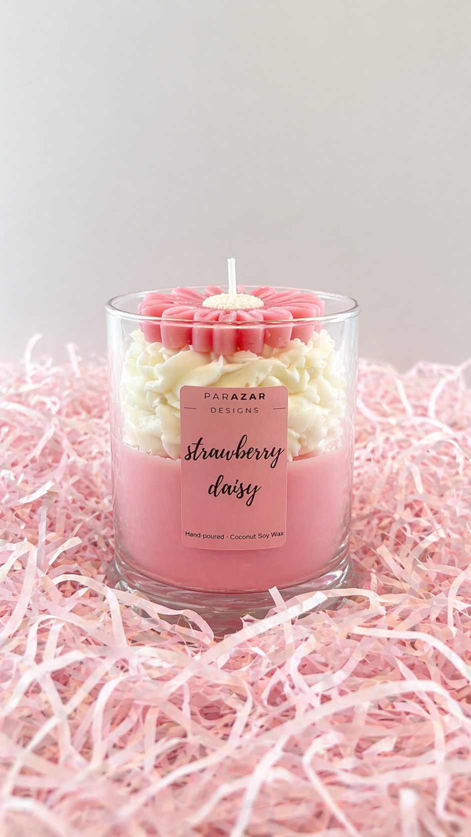 Strawberry Daisy Candle.