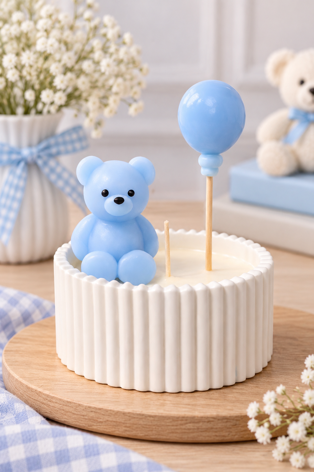 Teddy Bear Candle Favor