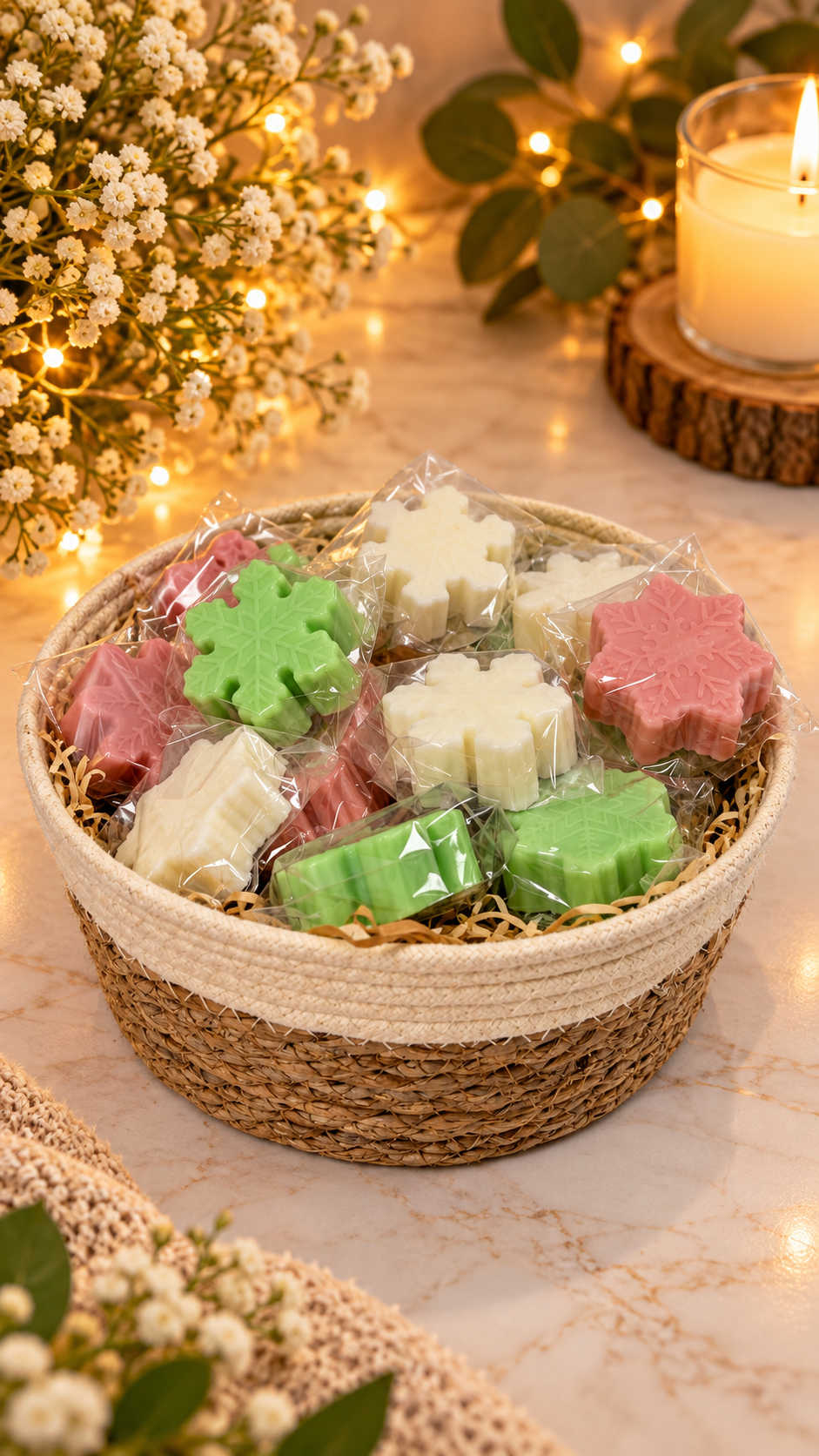 Christmas Snowflake Soap
