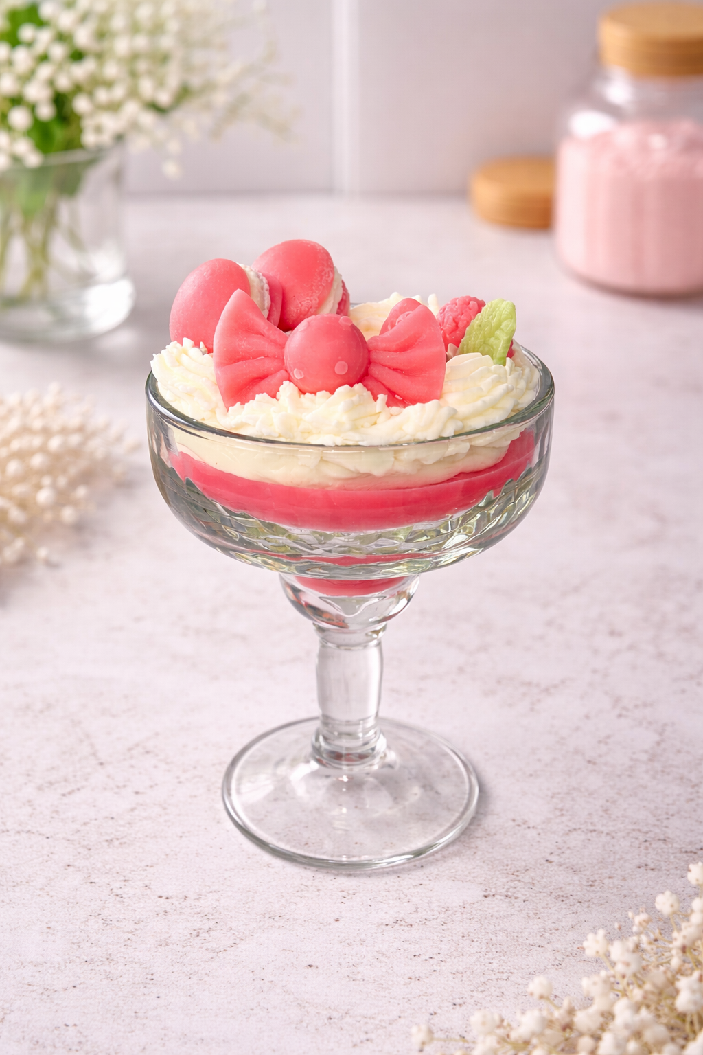 Strawberry Dessert Candle