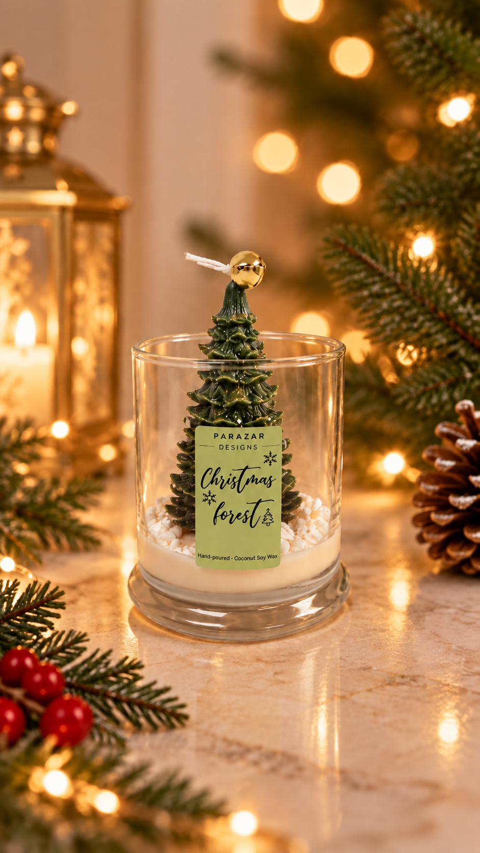 Christmas Forest Candle