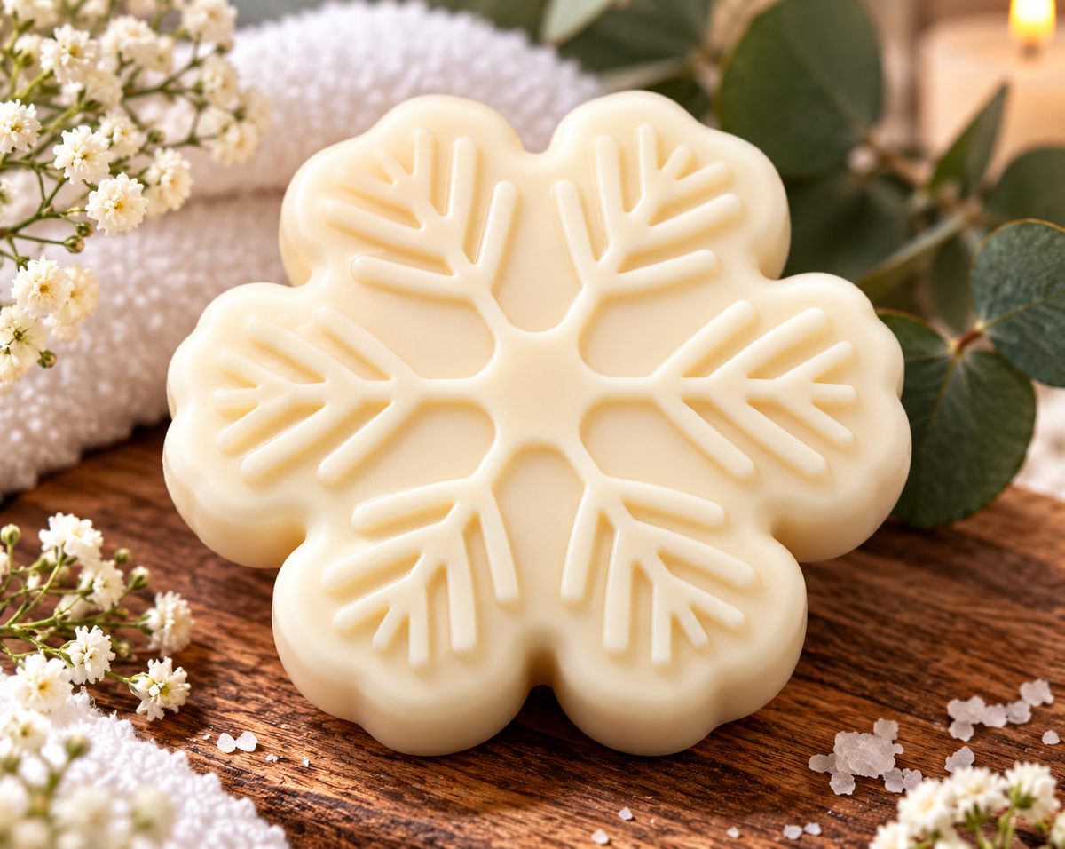 Christmas Snowflake Soap