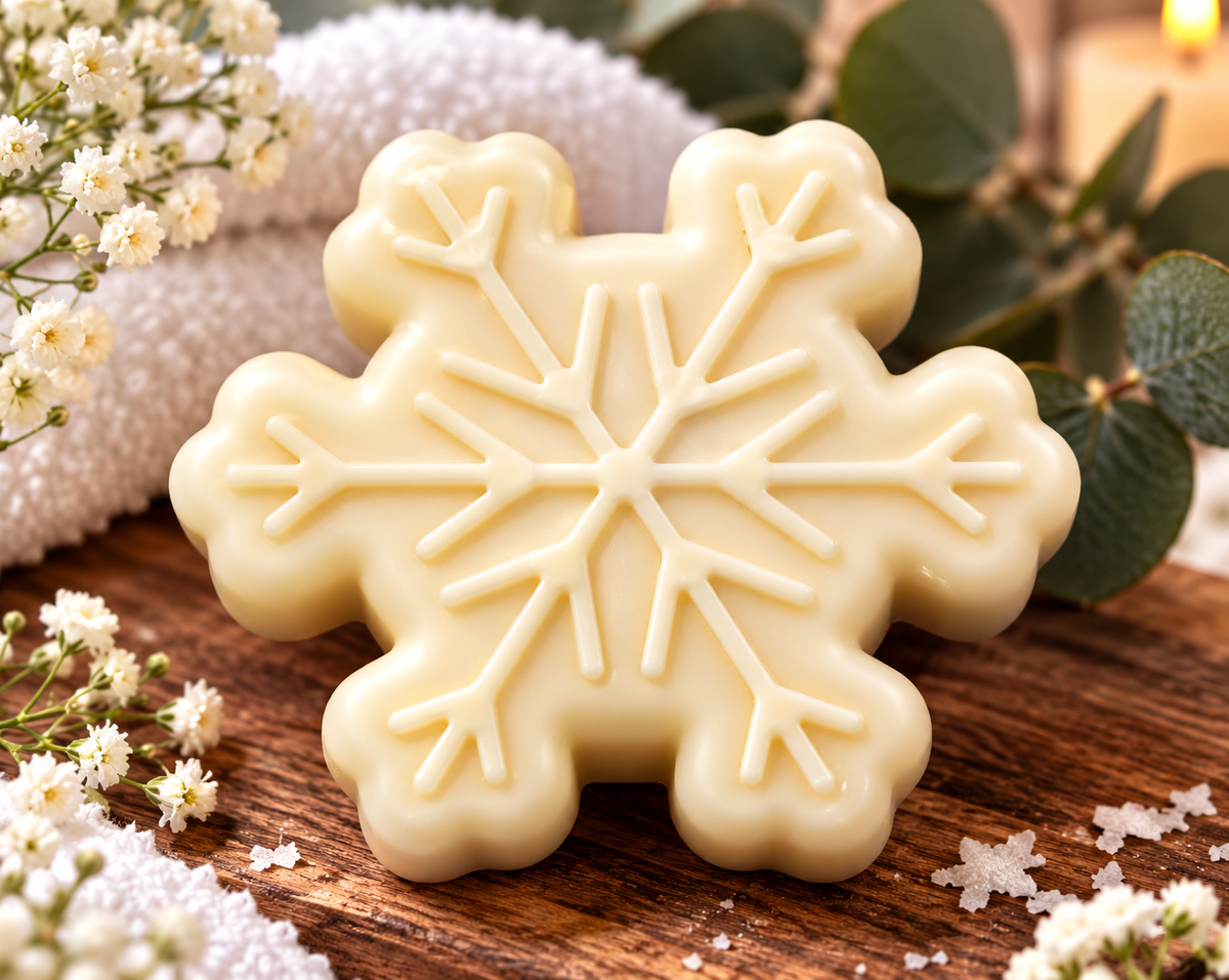 Christmas Snowflake Soap