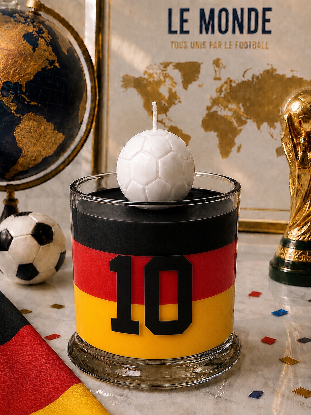 Germany Football Candle