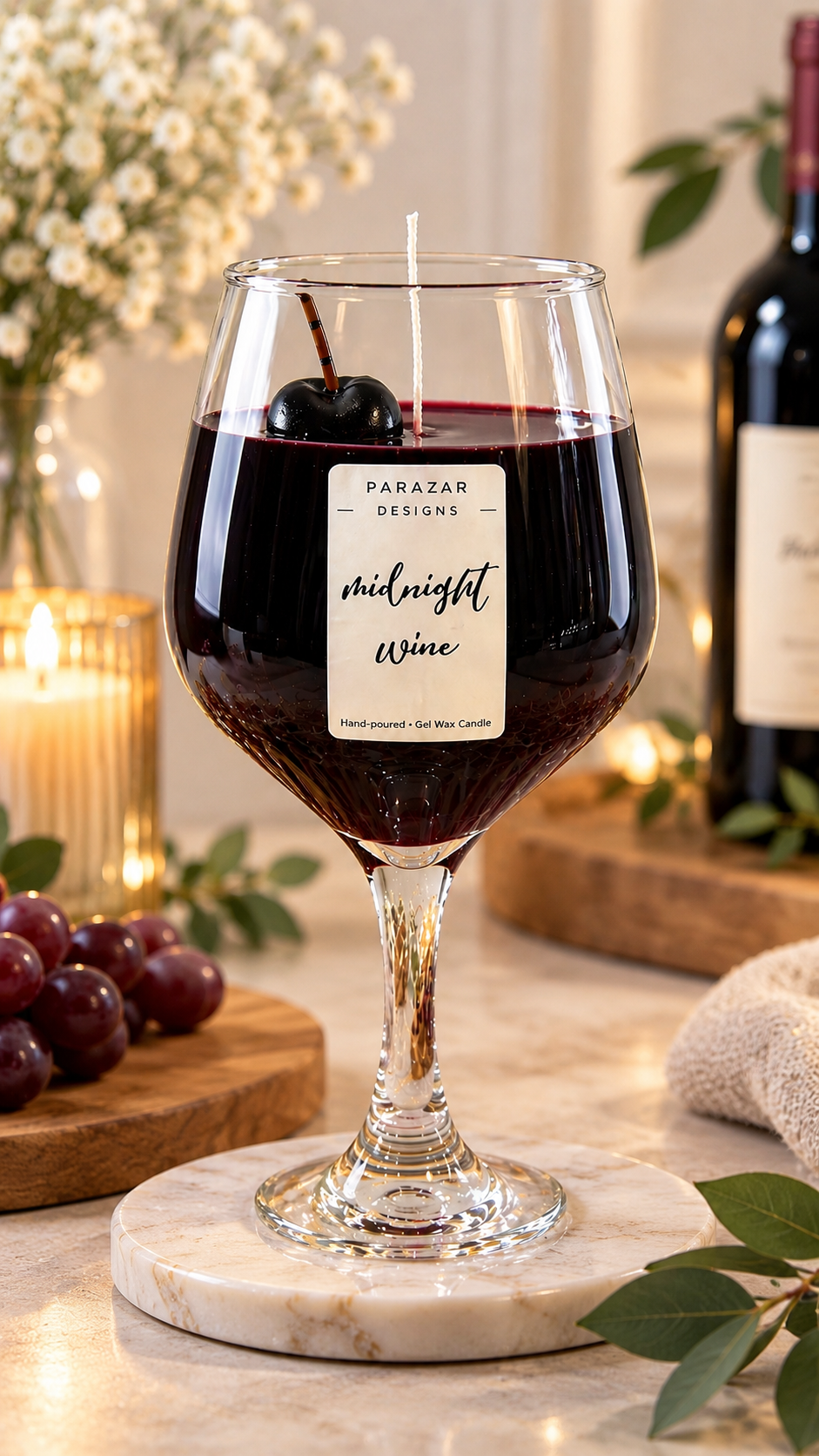Midnight Wine Candle