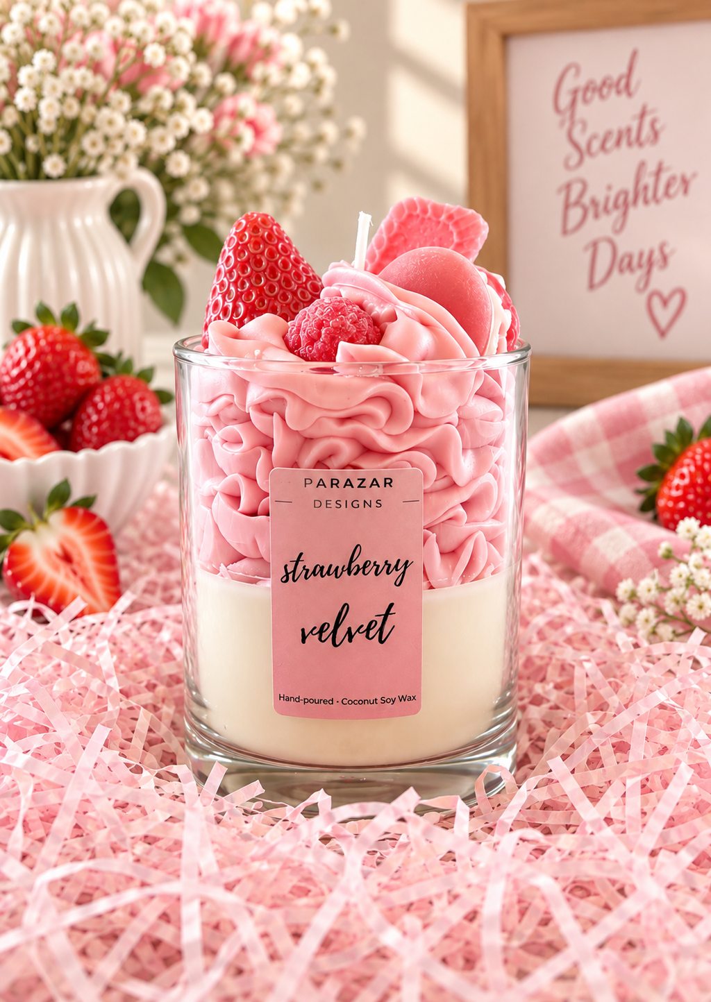 Strawberry Velvet Candle