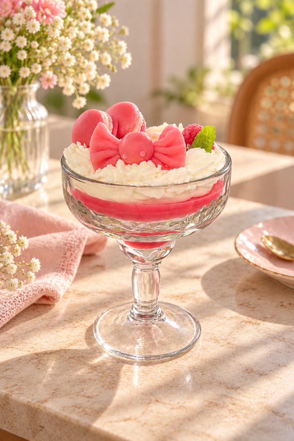 Strawberry Dessert Candle