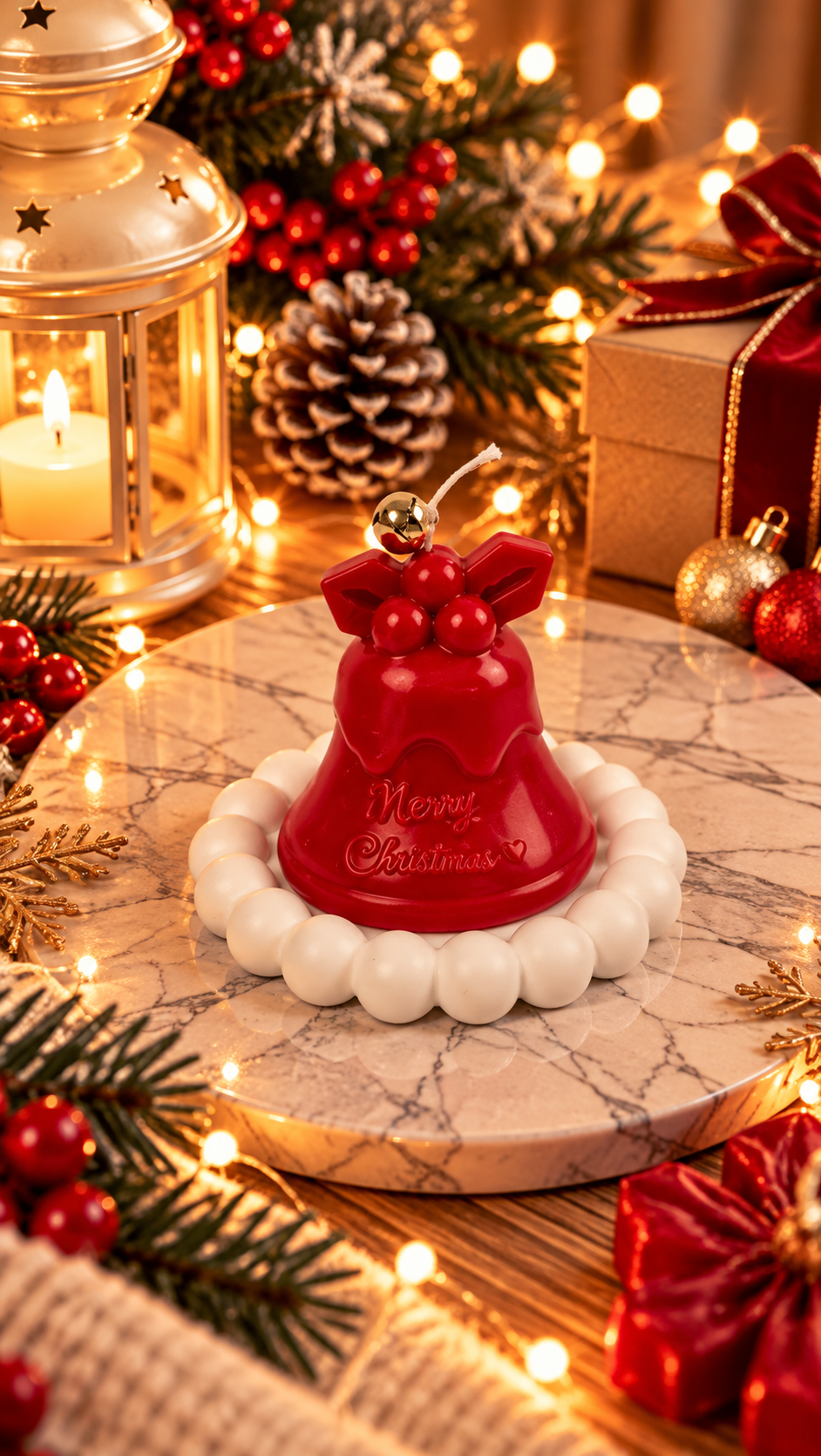 Christmas Bell Candle