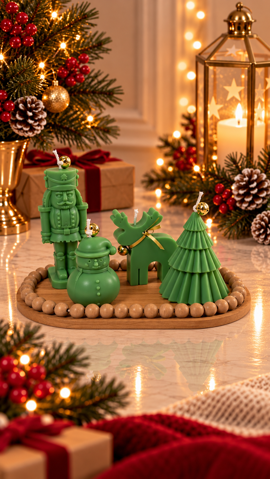 Christmas Glow Candle Tray