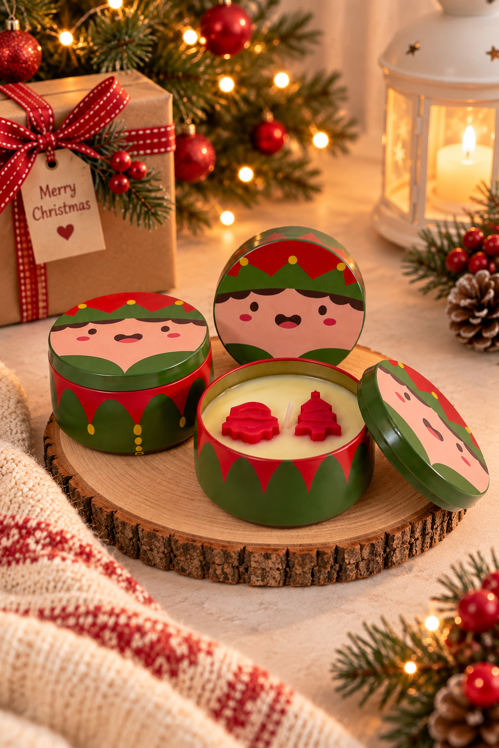 Christmas Elf Candle