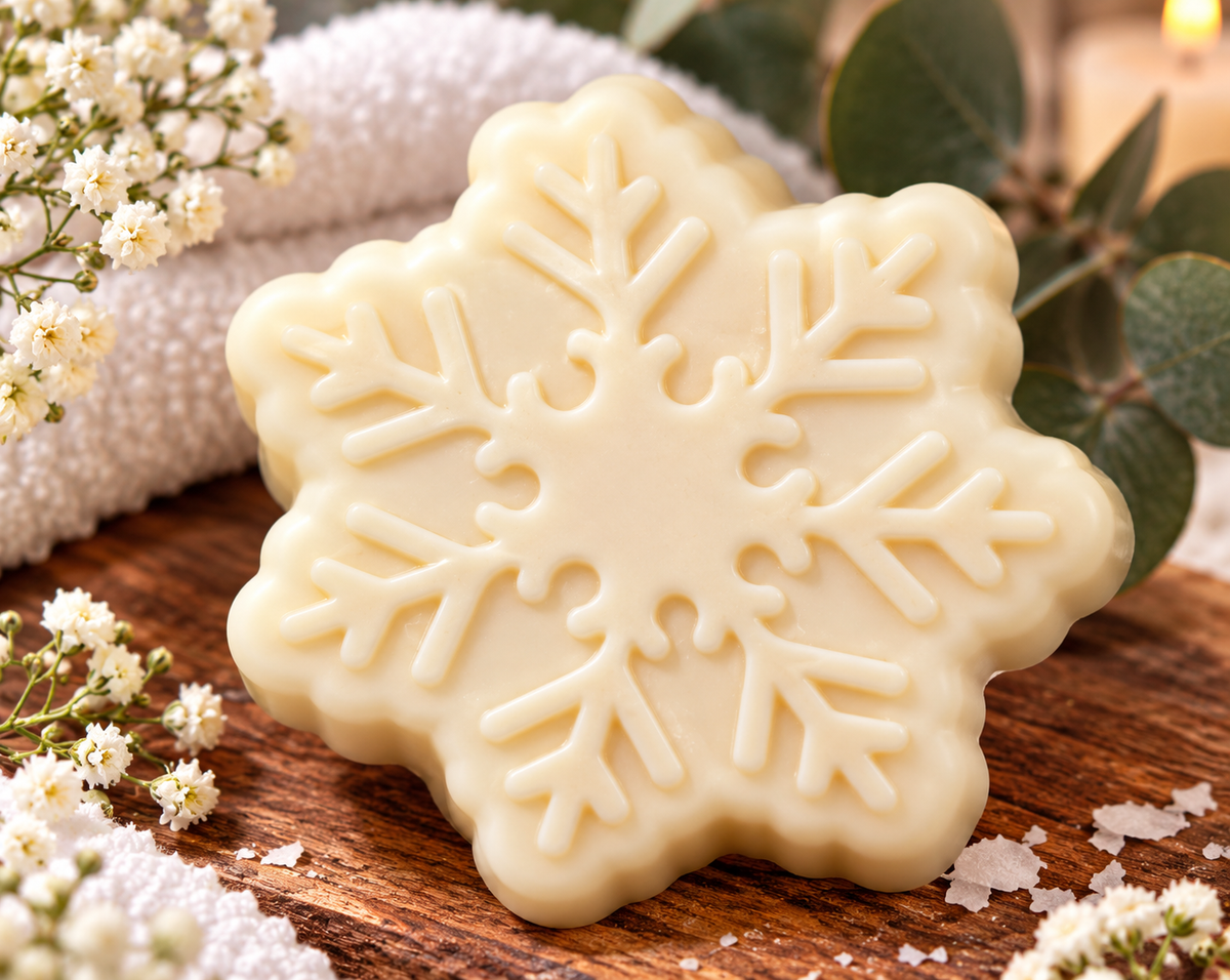 Christmas Snowflake Soap