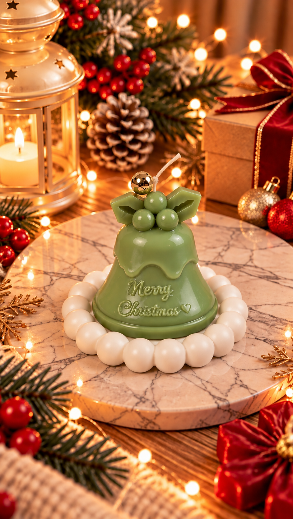 Christmas Bell Candle