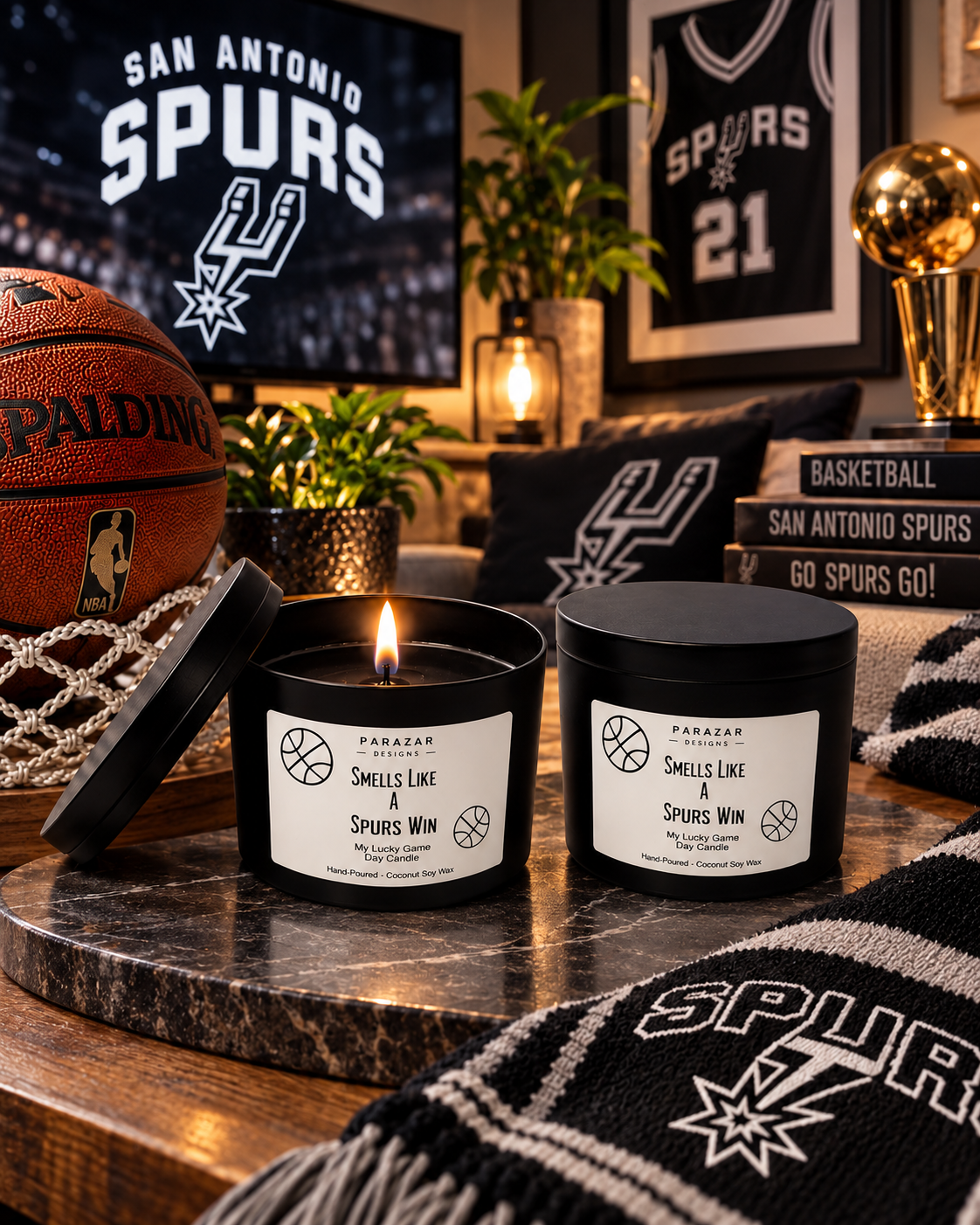Spurs Win Candle
