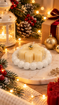 Christmas Snowflake Candle