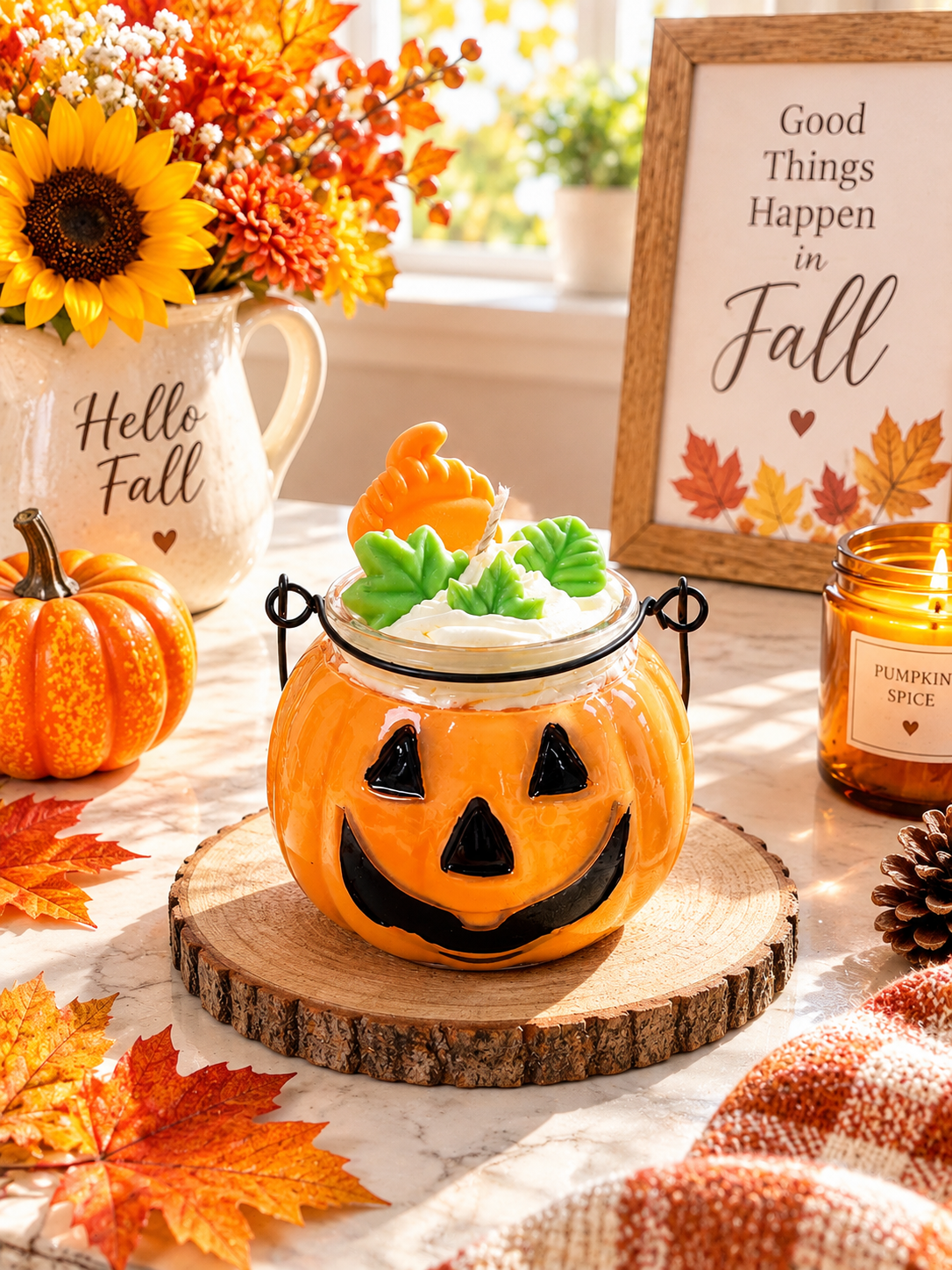Fall Pumpkin Candle