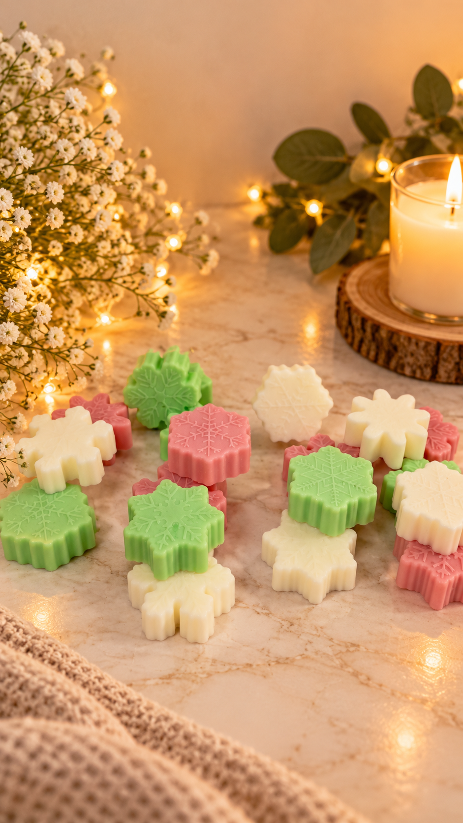 Christmas Snowflake Soap