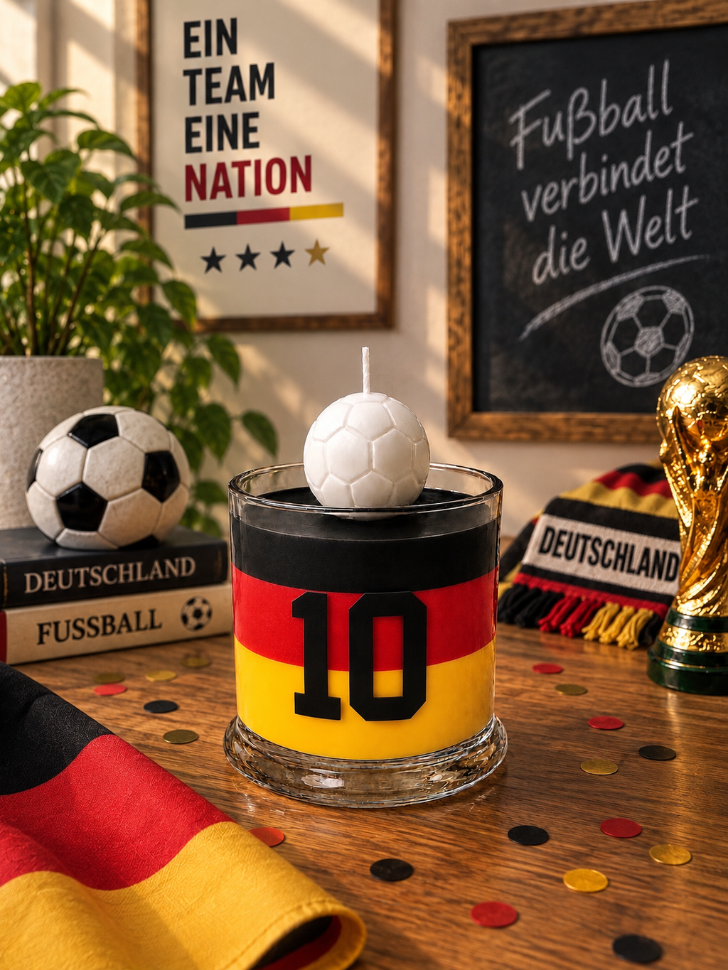 Germany Football Candle