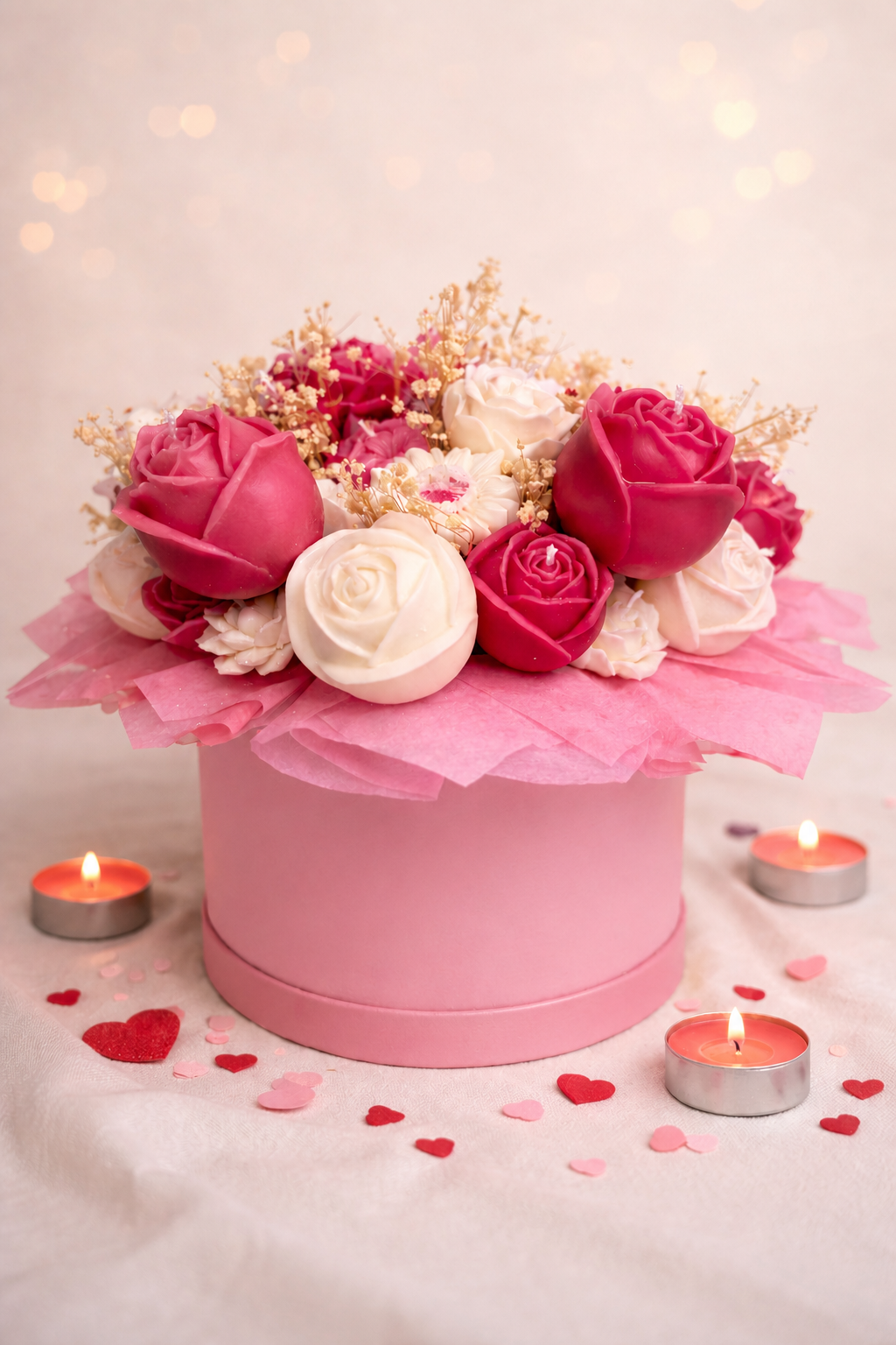 Rose Candle Arrangement